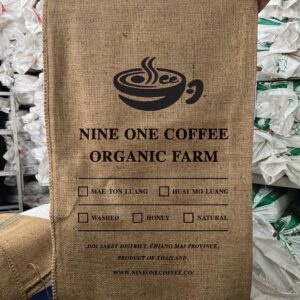 NINE ONE COFFEE ORGANIC COFFEE FARM JUTE BAG